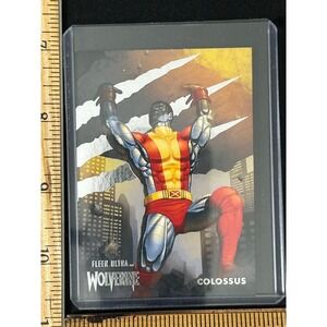 Fleer‎ Ultra Wolverine Colossus Trading Card 1996 Marvel Comic Collectible